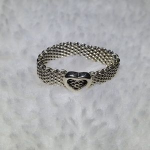 Tiffany & Co Mesh Heart Ring